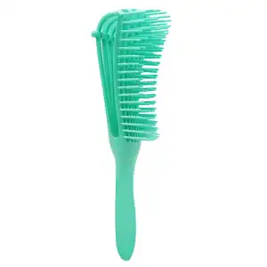 China Factory supply Plastic Vented Eight Rows Comb Spare Ribs Wavy Curly Vent detangling barber hair Brush