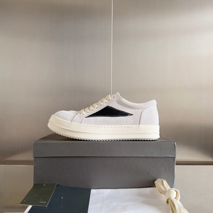 Zapatillas de hombre Owens de alta calidad, estilo europeo-americano, de lona, de caña baja, para primavera-verano, calzado plano de boca baja para caminar. - Product Image 1