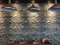 Panneau en pierre artificielle léger, résistant aux intempéries, anti-décoloration, durable pour le jardin, le patio, le revêtement mural extérieur, facile à installer - Pierre PU