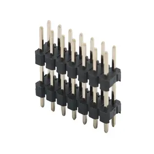 FPIC personalizado 0,8mm 1mm 1,27mm 2mm 2,54mm paso mecanizado recto POGO SMT Pin Header conector impermeable