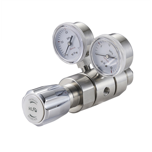 Piccolo flusso a doppio stadio in acciaio inox regolatore del <span class=keywords><strong>Gas</strong></span> con doppio calibro NPT collegamento per azoto-KLFU S02-01 di marca - Product Image 6