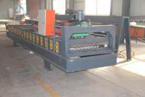 Automatische Zinkdach platte Dachbahn walzen form maschine Ein schicht ige Metalldach form maschine Fliesen herstellungs maschine - Product Image 4