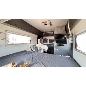Caravane tout-terrain 12 pieds en promotion avec pneus tout-terrain et espace de couchage spacieux pour les voyages d'aventure - Product Image 4
