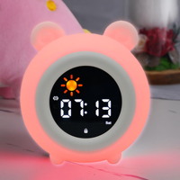 Offres Spéciales sommeil formation horloge enfants réveil lumière réveil avec soleil étoile son Machine veilleuses gradateur horloge pour cadeaux