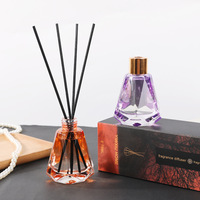Diffuseur de roseau de bouteille en verre décoratif de haute qualité avec assainisseur d'air d'aromathérapie d'huile