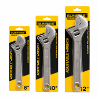 Offre Spéciale – Jeu de clés à fourche industrielles réglables en fer au carbone chromé avec poignée en plastique, couple maximal de 1300 lb-pi (imperial)