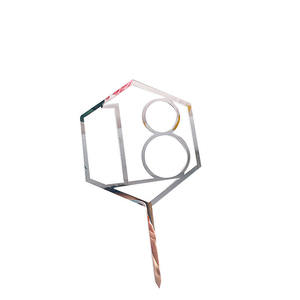 Ychon feliz 18/21/30 dieciséis cumpleaños pastel Topper Dulce fino número pastel Topper cumpleaños aniversario celebración suministro - Product Image 5