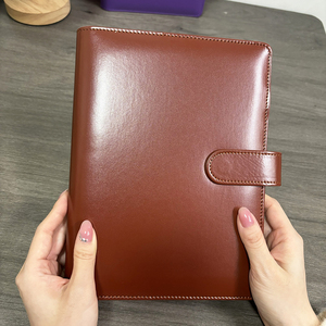 Nhà Sản Xuất Di Động Chi Phí Ngân Sách Tiền Mặt Nhồi Chất Kết Dính 6 Nhẫn Chất Kết Dính Clip Không Gỉ A5 Chất Kết Dính Refill Thép Da Kế Hoạch - Product Image 4