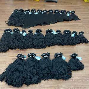 Proveedores de cabello virgen al por mayor, paquetes de cabello humano ondulado virgen, extensiones de cabello vietnamita de doble capa, color natural - Product Image 3