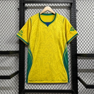 <span class=keywords><strong>Camiseta</strong></span> de Fútbol de la Selección Brasileña, Versión Original para Fanáticos, Tailandia, Mundial 2026, Precio Económico, Tallas 26/27 - Product Image 1