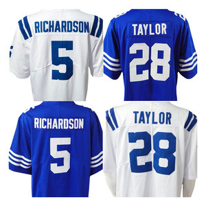 เสื้อฟุตบอลอเมริกันปักลายใหม่2025 jonathan Taylor 28 richardson 5 Nelson 56อินเดียแนโพลิสทีมเจอร์ซีย์สั่งทำ - Product Image 1
