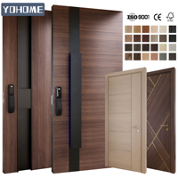 Marques chinoises haut de gamme porte d'entrée principale moderne en bois conceptions porte en bois pivotante porte en bois de chêne design pour l'entrée principale