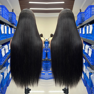 <span class=keywords><strong>Parrucche</strong></span> all'ingrosso da 30 pollici, lunghe, in <span class=keywords><strong>capelli</strong></span> umani, con frontale in pizzo, cuticole allineate, <span class=keywords><strong>capelli</strong></span> grezzi vietnamiti, liscio naturale, senza colla - Product Image 1