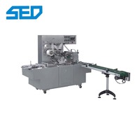 Machine d'emballage en cellophane électrique tridimensionnelle multifonction en acier inoxydable pour boîtes cadeaux de parfums, aliments et boissons