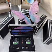 Drone à ailes battantes bioniques télécommandé, motifs personnalisables, ambiance romantique pour mariages, soirées musicales, événements