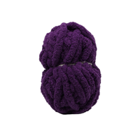 Crochet Yarn Value Set Includes Chunky Chenille and Solid Color Skeins