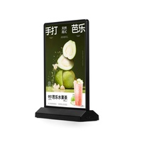 Caja de Luz para Exhibición en Ventana, Marco para Póster A4 A5 de ABS+PMMA, Ultra Delgado, Publicitario, Recargable, con Luz LED Blanca de 10000K, 2 Años de Garantía