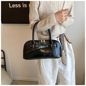 Usine de haute qualité serrure poignée coquille sac femmes nouvelle mode tendance Niche rétro unique épaule sac à bandoulière - Product Image 3