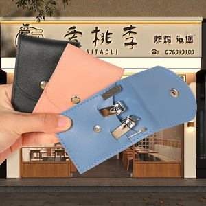 Juego de cortaúñas con limpiador de oídos, bolsa plegable de acero al carbono para herramientas de cuidado de belleza - Product Image 1