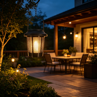 Lampes solaires de jardin, étanches, LED, effet flamme, décoratives, alimentées par énergie solaire, pour pelouse, patio, allée, éclairage paysager