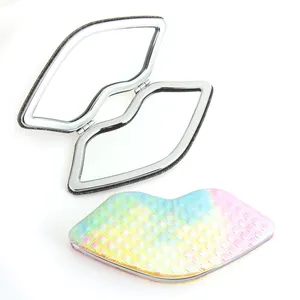 Specchio tascabile portatile compatto con Design a labbra Sexy