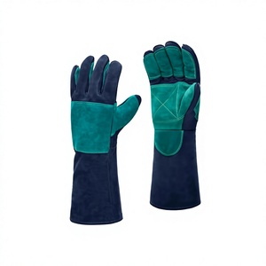 Nouvelles gants de soudure en cuir de vachette pleine fleur, résistants, pour travaux lourds, protection, lutte contre les incendies, barbecue, durables - Product Image 1