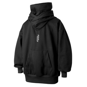 Cyberpunk Style Clothing Double Neck <strong>Hoodie</strong> <strong>Techwear</strong> Harajuku Men's <strong>Hoodie</strong> Hip Hop Streetwear Pullover <strong>Hoodie</strong> - Product Image 2