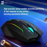 R8-G315 Mouse Gaming isi ulang daya, tetikus optikal tinggi DPI Mode ganda
