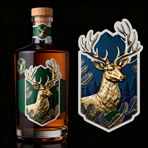 Custom Embossed 3D Logo Waterproof Craft Beer <strong>Label</strong> Sticker Self-Adhesive Reusable Vinyl <strong>Wine</strong> <strong>Bottle</strong> <strong>Label</strong> - Product Image 4