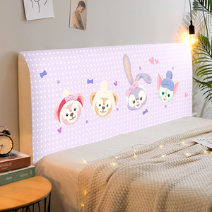 Copritestata del <span class=keywords><strong>Letto</strong></span> Elastico Traspirante con Disegni Cartoon, Protezione <span class=keywords><strong>Universale</strong></span> Antipolvere per Testiera per Tutte le Stagioni - Product Image 1