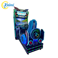 Bateau de Course Dynamique et Réaliste en Métal, Machine de Jeu d'Arcade à Monnayeur à Grande Vitesse avec Lumières Clignotantes pour Enfants et Adultes (Version Anglaise)