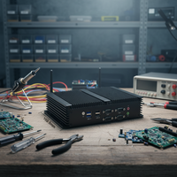 Mini PC industriel sans ventilateur Intel Core I5-8250U DDR3 LCD pour l'automatisation des usines