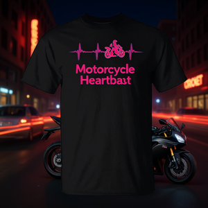 Camiseta premium Motorcycle Heartbeat Sportbike Crotch Rocket - Product Image 3