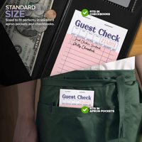 Carnets de commandes pour serveurs 6,75 x 3,5 pouces, blocs-notes, carnet de commandes pour serveurs, carnet de reçus de nourriture, carnet de commandes de restaurant, liste de vérification 172 x 89 mm