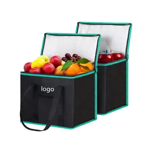 Custom Waterdichte Food Tote Thermische Lunch Levering Koeltas Geïsoleerde Koeler Lunch Tas Met Logo