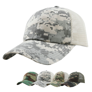 Factory Price 6-Panel Adjustable Camouflage <b>Baseball</b> <b>Cap</b> Embroidered Sports Hat with 100% Polyester Canvas Fabric Unisex Design - Product Image 1