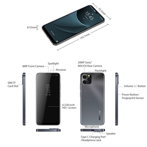 Blackview <span class=keywords><strong>A95</strong></span> สมาร์ทโฟน Android 11  8GB+128GB Octa Core, หน้าจอเต็มขนาด 6.528 นิ้ว รองรับการสแกนลายนิ้วมือ - Product Image 5