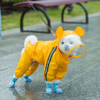 Bottes de pluie pour animaux de compagnie, imperméables, antidérapantes, durables, mignonnes, à motifs de dessins animés, pour petits chiens, en matériau écologique, support de dropshipping