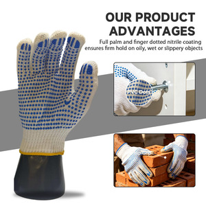 <span class=keywords><strong>Guantes</strong></span> de Seguridad con Puntos de PVC, Transpirables, para Protección de Manos en el Trabajo, Suministro Confiable a Largo Plazo, para el Mercado Mayorista Global - Product Image 3