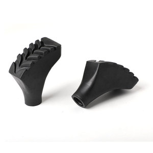 Embouts en caoutchouc antidérapants multi-styles pour bâtons de trekking, pointes de remplacement pour bâtons de marche, pour la randonnée, le trekking et la marche des personnes âgées - Product Image 2