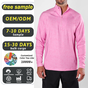 <span class=keywords><strong>Felpa</strong></span> da Golf Personalizzata di Alta Qualità, Manica Corta, Leggera, Sportiva, con Zip 1/4, Stampa e Ricamo, Pullover Autunnale per <span class=keywords><strong>Uomo</strong></span> - Product Image 1