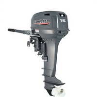 Motor Tempel Kapal 15HP 2 Tak dengan Starter Elektrik dan Mesin Bensin untuk Aktivitas Kelautan yang Hemat Biaya
