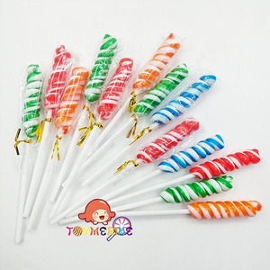 Sucettes spirales sucrées artisanales halal casher aux saveurs de fruits assorties, bonbons durs en sucre en bouteille TOYMERIKE - Product Image 2