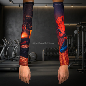 Custom Ladies Sublimation <b>Compression</b> <b>Arm</b> <b>Sleeves</b> with Elbow & Knee Pads Spandex & Nylon Pakistan Model AS-081 - Product Image 3