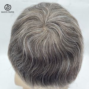 วิกผมสวิสแบบถัก100% ขนาด6*9นิ้วสำหรับผู้ชายลูกไม้สวิสที่มองไม่เห็น - Product Image 3