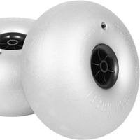 HL 16 16 "Balloon Wheels Beach Cart Pneus, pneus de sable, chariot de plage pour chariot de sable pour kayak, chariot de canoë, chariots de plage, wagon