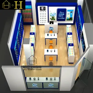 휴대전화 상점 카운터 디자인 이동할 수 있는 상점 가구 소매 진열장 디자인 이동할 수 있는 상점 셀룰라 전화 소매점