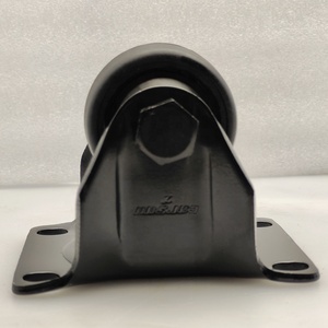 2 Zoll feste Rolle schwarze Nylon Rad rollen starre Rolle - Product Image 2