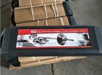 Équipement de musculation, haltères réglables 15 kg/20 kg/30 kg/50 kg, kit d'haltères et de barres