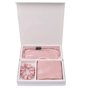 Ensemble cadeau de luxe en soie de mûrier pour le sommeil : masque pour les yeux, taie d'oreiller, chouchou - Product Image 2